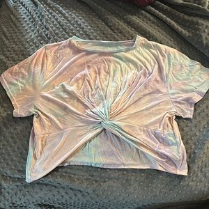 Shein tie-dye crop top